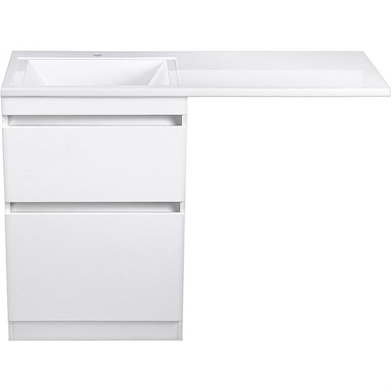 STYLE LINE El Fante Dallas El Fante Тумба под раковину напольная "Даллас 120", Люкс белая, PLUS СС-00000388