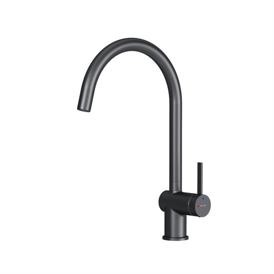 AM.PM Func Смеситель для кухни с С-изливом, черный F8F07022