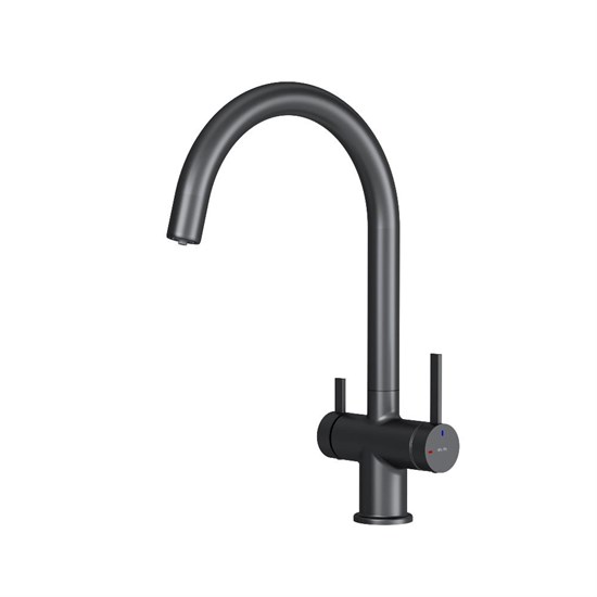 AM.PM Func Смеситель для кухни с C-изливом с каналом для питьевой воды, черный F8F07722 - фото 328018