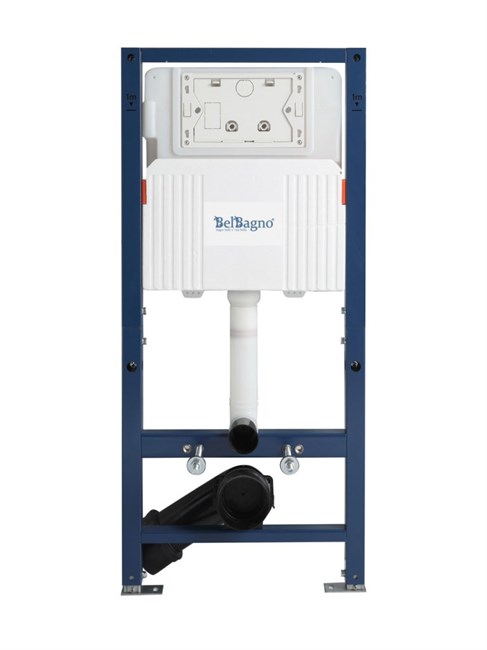 BELBAGNO Инсталляция для подвесного унитаза, сборная из двух частей, фронтальное управление для механической кнопки BB-109-M-C, 500x165x1125 BB-109-M-C