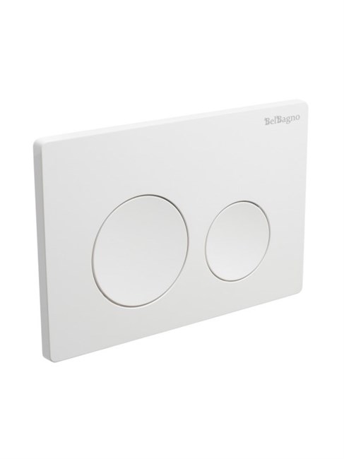 BELBAGNO Кнопка смыва BB-03C-BL, белый глянец BB-03C-BL