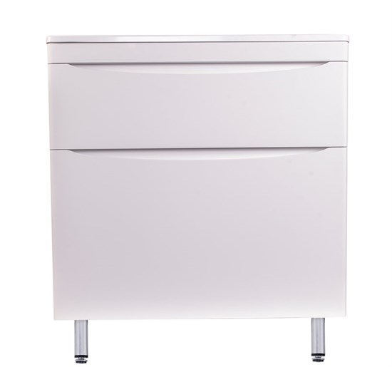 STYLE LINE El Fante Bergamo El Fante Тумба напольная "Бергамо мини 80" (2 ящ.) Люкс антискрейтч белый, PLUS СС-00002314
