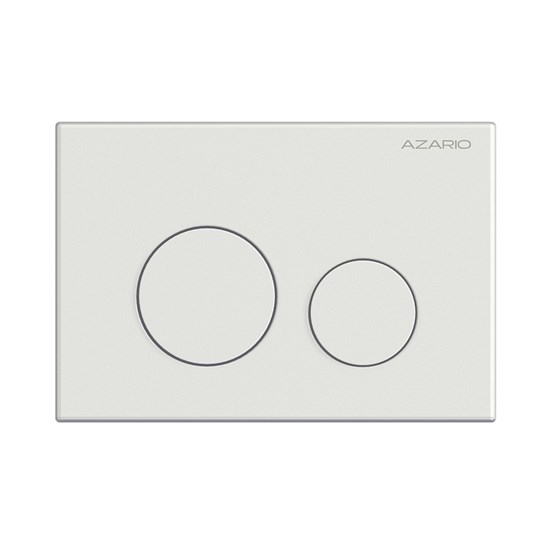 AZARIO Кнопка смыва механическая, двойной смыв, круглые кнопки, белый глянцевый (AZ-ИУ00010) AZ-ИУ00010