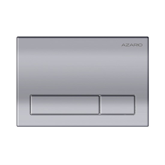 AZARIO Кнопка смыва механическая, двойной смыв, прямоугольные кнопки, хром глянцевый (AZ-ИУ00014) AZ-ИУ00014