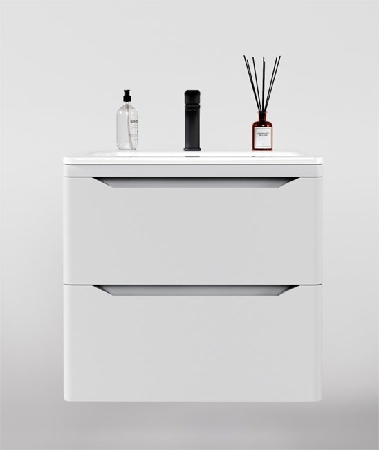 STYLE LINE El Fante Marella El Fante Тумба подвесная "Марелла 60" (2 ящ.) Люкс антискрейтч белый матовый, PLUS СС-00002404