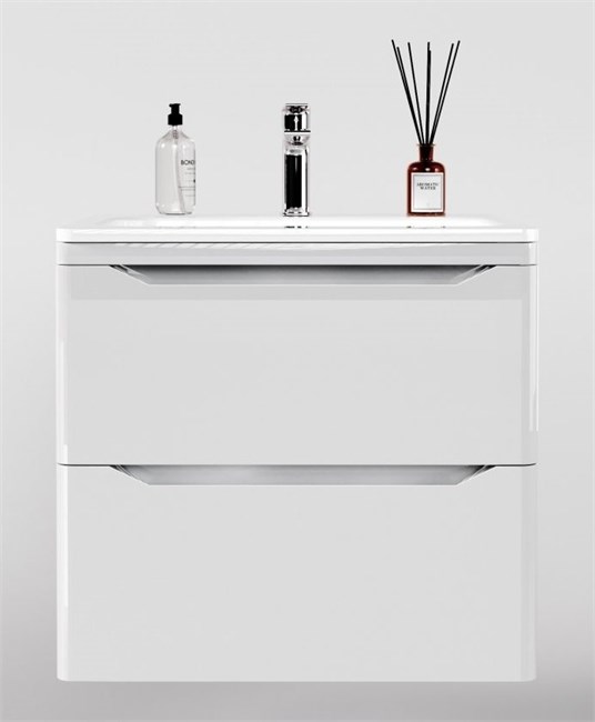 STYLE LINE El Fante Marella El Fante Тумба подвесная "Марелла 70" (2 ящ.) Люкс антискрейтч белый глянец, PLUS СС-00002408