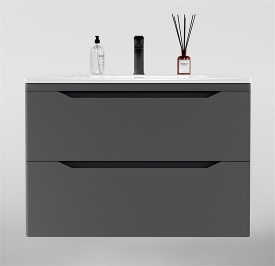 STYLE LINE El Fante Marella El Fante Тумба подвесная "Марелла 80" (2 ящ.) Люкс антискрейтч серый, PLUS СС-00002412