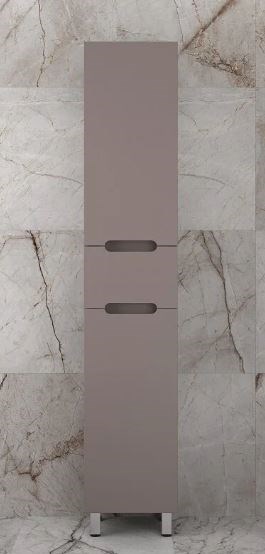 STYLE LINE Колонна напольная "Матис" 36 см 1 ящик, тауп темный, PLUS, ЭМАЛЬ ЛС-00002391