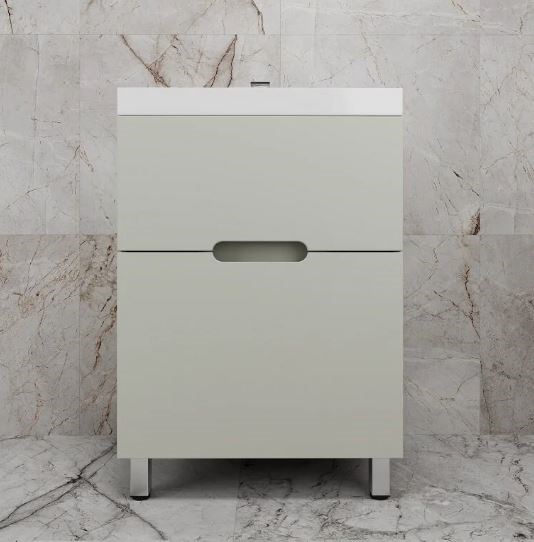 STYLE LINE Тумба напольная "Матис 60" под ASTI 60 (2 ящика), ОЛИВА, ЭМАЛЬ ЛС-00002432