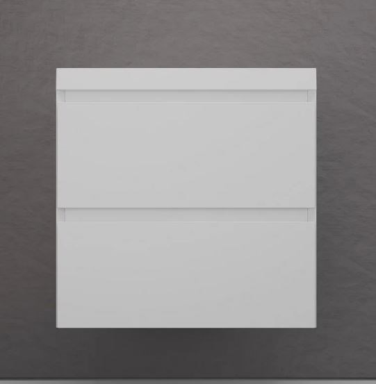 STYLE LINE Тумба подвесная "Манхэттен 60" ЭМАЛЬ под ASTI 60 2 ящика PLUS белый матовый ЛС-00002365