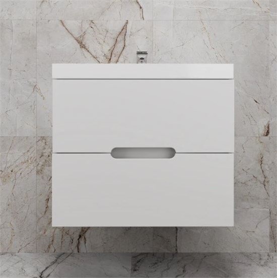 STYLE LINE Тумба подвесная "Матис 70" под ASTI 70 (2 ящика), Белый матовый, ЭМАЛЬ ЛС-00002445