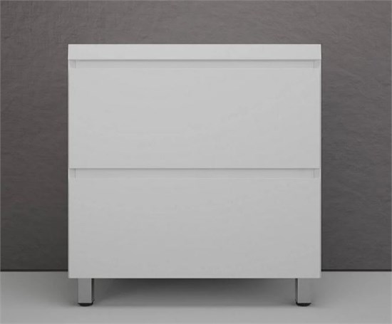 STYLE LINE Тумба напольная "Манхэттен 80" ЭМАЛЬ под ASTI 80 2 ящика PLUS белый матовый ЛС-00002371