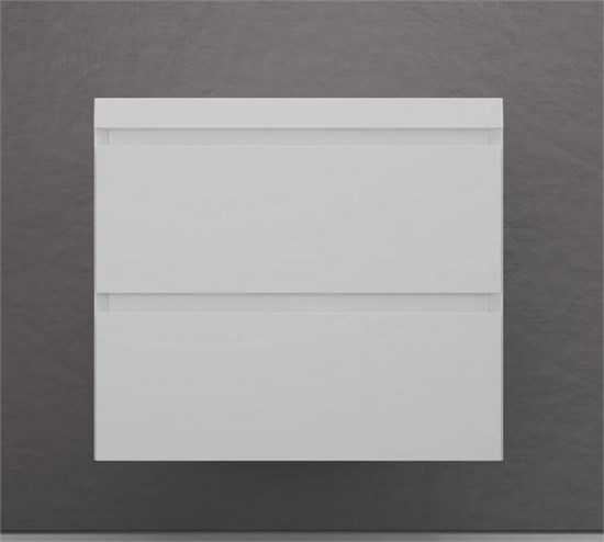 STYLE LINE Тумба подвесная "Манхэттен 70" ЭМАЛЬ под ASTI 70 2 ящика PLUS белый матовый ЛС-00002362