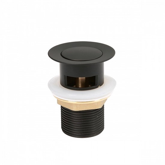 IDDIS Выпуск для умывальника Slide черный (SLIB000i88) SLIB000i88