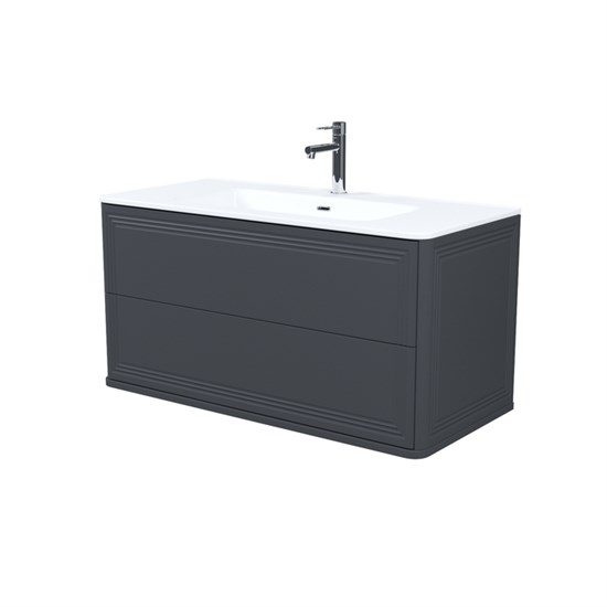 IDDIS Тумба с умывальником, подвесная, 100 см, темно-серый, Oxford Neo, , (OXN10D0i95K) OXN10D0i95K