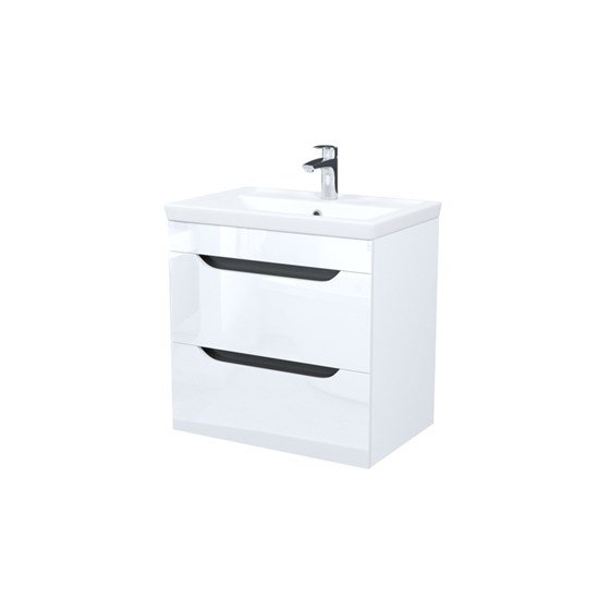 IDDIS Тумба с умывальником, подвесная, 60 см, белый, Ray, , RAY60W0i95K RAY60W0i95K