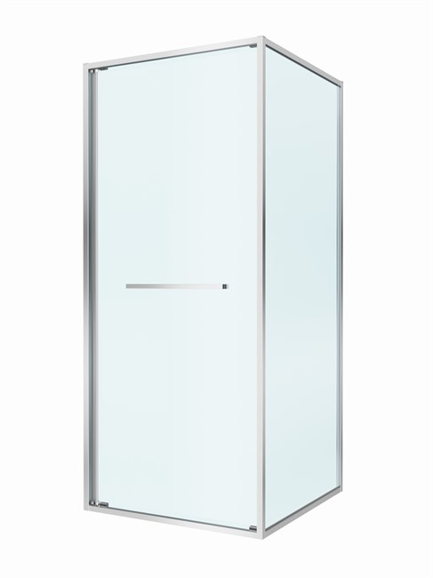 CEZARES Lux Душевой уголок квадратный двери раздвижные размер 80x80 см, цвет профиль - хром / стекло - прозрачное LUX-A-FS-1-80-C-CR