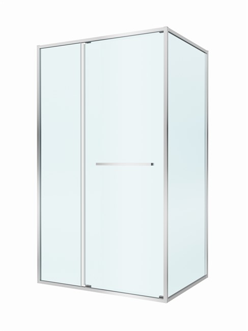 CEZARES Lux Душевой уголок прямоугольный двери раздвижные размер 110x100 см, цвет профиль - хром / стекло - прозрачное LUX-AH-FS-11-110/100-C-CR