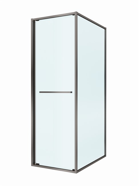 CEZARES Lux Душевой уголок прямоугольный двери раздвижные размер 70x100 см, цвет профиль - оружейная сталь / стекло - прозрачное LUX-AH-FS-1-70/100-C-GM