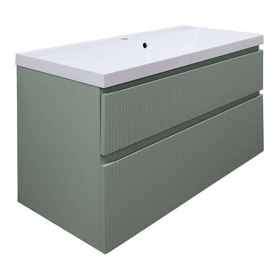 AZARIO Комплект Тумба Viola 100/2 1000х450х650 подвесная, с раковиной Астория 100, фисташковый (CS00097148) CS00097148