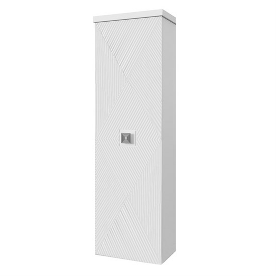 AZARIO Пенал подвесной ZENA 400х330х1350 левосторонний, белый глянец, ручка хром (CS00096930) CS00096930