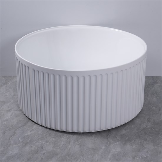 AZARIO Ванна акриловая GAMMA 1500x1500x580 свободностоящая, круглая, рифленая, в комплекте с сифоном и металлической рамой (AZ-6707) AZ-6707