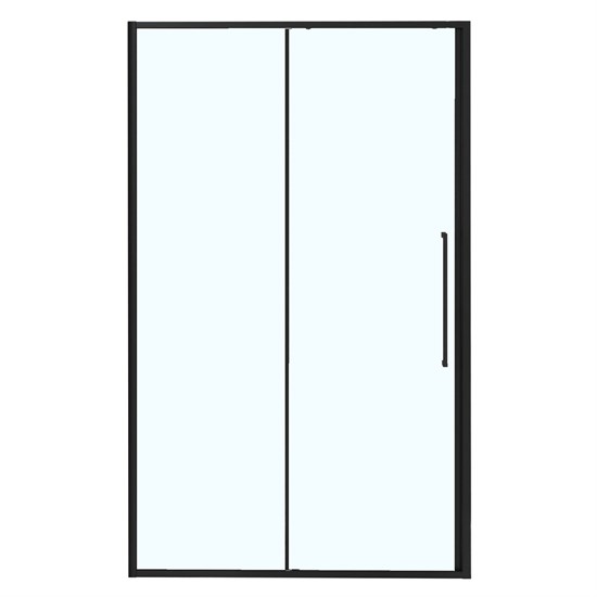AZARIO Душевая дверь SHANGHAI 1000х1950 раздвижная, прозрачное стекло 6 мм, профиль черный матовый (AZ-Y43-100-MB-CL) AZ-Y43-100-MB-CL