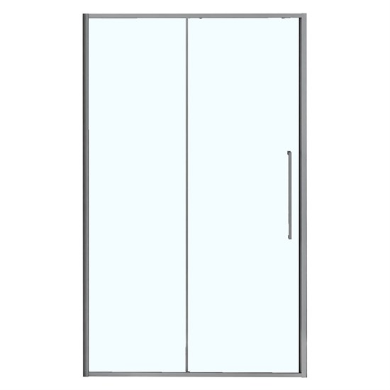AZARIO Душевая дверь SHANGHAI 1300х1950 раздвижная, прозрачное стекло 6 мм, профиль матовый графит (AZ-Y43-130-MGR-CL) AZ-Y43-130-MGR-CL
