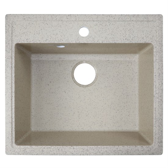 AZARIO Кухонная мойка Onda 565x505x200 искусственный мрамор, сифон в комплекте, цвет песочный (CS00105222) CS00105222