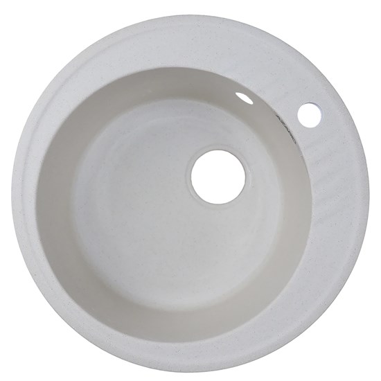 AZARIO Кухонная мойка Solo 505x505x190 искусственный мрамор, сифон в комплекте, цвет бежевый (CS00105232) CS00105232