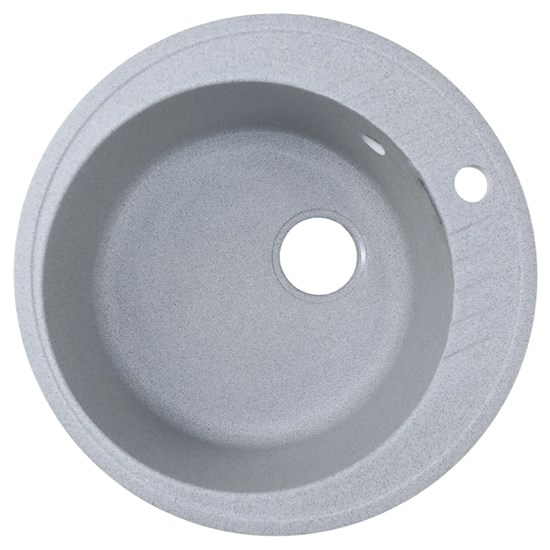 AZARIO Кухонная мойка Solo 505x505x190 искусственный мрамор, сифон в комплекте, цвет серый (CS00105236) CS00105236