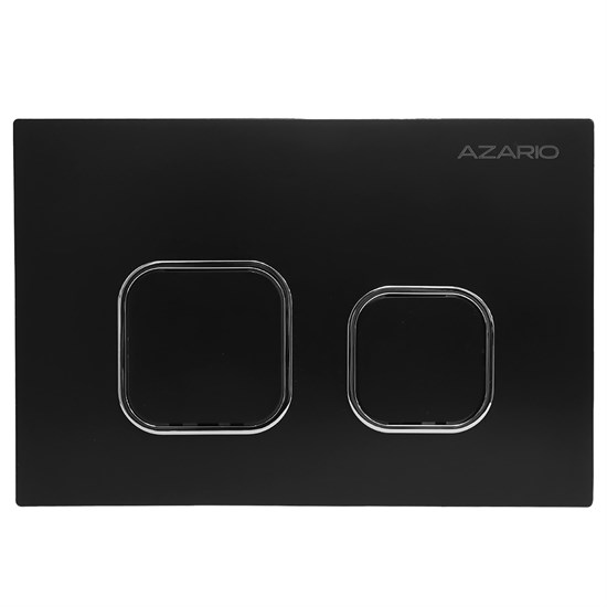 AZARIO Кнопка смыва NEW-TS механическая, двойной смыв, квадратные кнопки, ABS пластик, черный (AZ-ABS-002-B) AZ-ABS-002-B