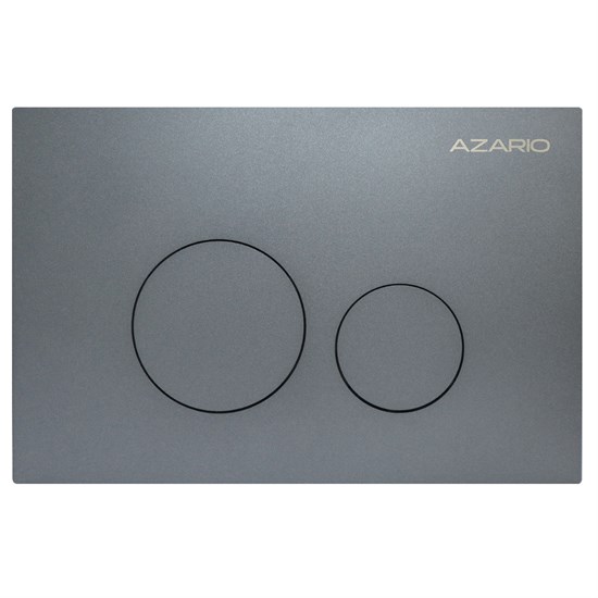 AZARIO Кнопка смыва NEW-TS механическая, двойной смыв, круглые кнопки, нержавеющая сталь 304, серый (AZ-SS-002-GG) AZ-SS-002-GG