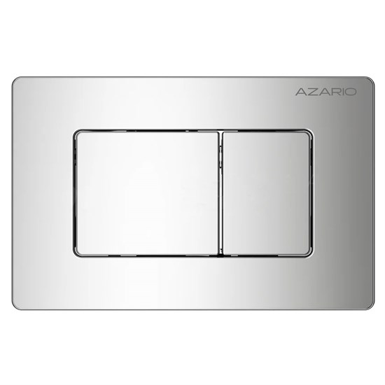 AZARIO Кнопка смыва NEW-TS механическая, двойной смыв, квадратные кнопки, нержавеющая сталь 304, хром (AZ-SS-003-CH) AZ-SS-003-CH