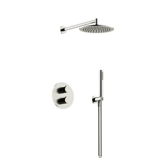 SANCOS Душевой комплект с термостатом Etna, с внутренней частью, брашированный никель, PVD покрытие, арт. SC9010BN SC9010BN