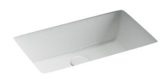 CERAMICA NOVA Раковина встраиваемая снизу Era 525x345x175мм, c отверстием слива - перелива белый, арт.CN15004 CN15004