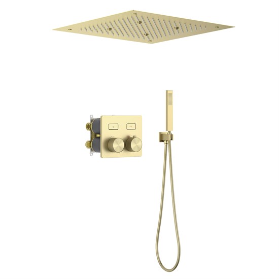 TIMO Душевая система встроенная с термостатом Petruma золото матовое (SX-5209/17SM) SX-5209/17SM