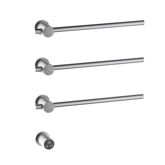 TIMO Полотенцесушитель электрический, встроенный Saona никель (030/13SM) 030/13SM