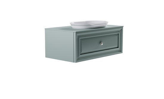 ASTRA-FORM Тумба подвесная Шарм 100см 1ящ NCS S 3005-b80g мат., раковина Шарм бел гл, столешница Solid в цвете 4631177715129
