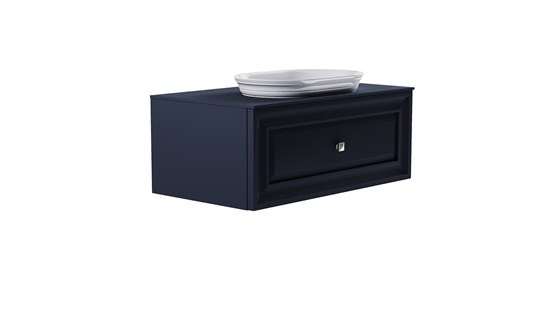 ASTRA-FORM Тумба подвесная Шарм 100см 1ящ RAL7024 мат., раковина Шарм бел гл, столешница Solid в цвете 4631177715167