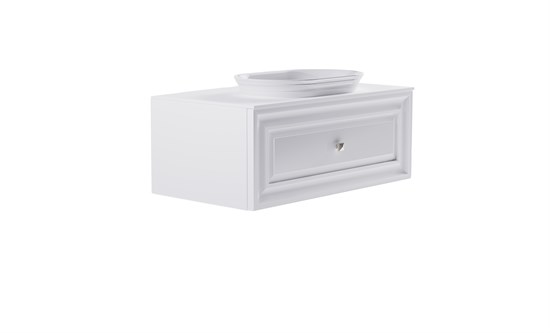 ASTRA-FORM Тумба подвесная Шарм 100см 1ящ матовый, раковина Шарм бел глянец и столешницей Solid бел матовый 4631177715174