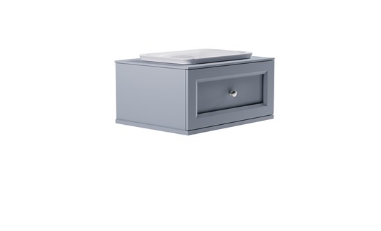 ASTRA-FORM Тумба подвесная Классик 70см 1ящ NCS S 3005-R80B мат., раковина Ретро бел глянц, столешница Solid в цвете 4631177715433