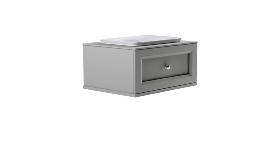 ASTRA-FORM Тумба подвесная Классик 70см 1ящ NCS S 3502-y мат., раковина Ретро бел глянц, столешница Solid в цвете 4631177715440