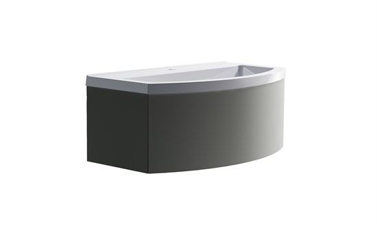 ASTRA-FORM Нижний шкаф Венеция2.0 100 с 1 ящиком серо-бежевый (NCS S 3502-Y матовый)  + Раковина "Венеция 100" 3100001ncss3502-y+04010019