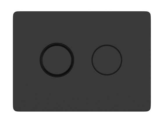 CERSANIT Кнопка ACCENTO CIRCLE для AQUA пневматическая пластик черный матовый A63839