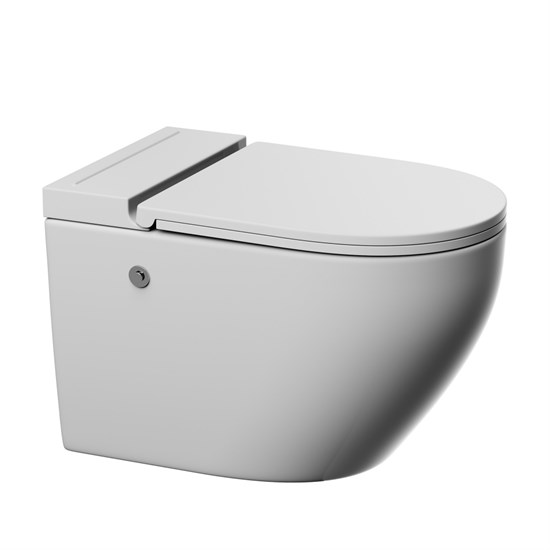 ABBER Унитаз Bequem AC1126P подвесной белый с импульсным смывом AC1126P