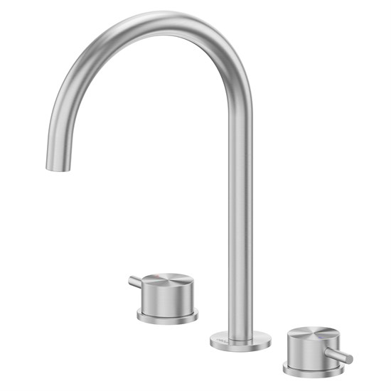 ABBER Смеситель Wasser Kreis 316 AF8108BST-M для раковины, сталь брашированная AF8108BST-M