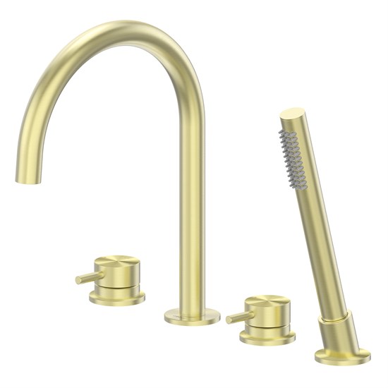 ABBER Смеситель Wasser Kreis 316 AF8113BG на борт ванны, золото брашированное AF8113BG