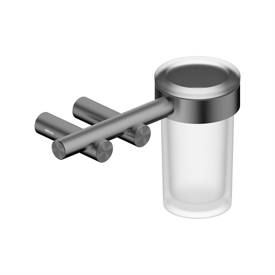 ABBER Стакан для зубных щеток с держателем Osten 316 AA1860BGG оружейная сталь брашированная AA1860BGG