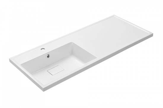 AQUATON Раковина Лайн 1200 левая, белая 1A72863KLF01L 1A72863KLF01L